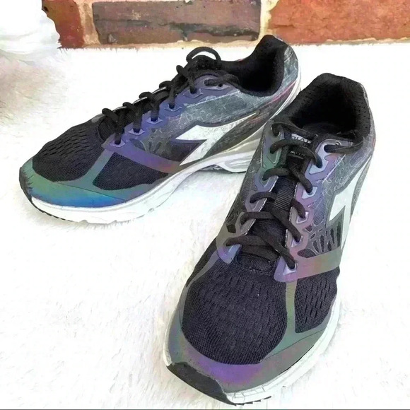 Diadora Blu Shield Mythos Hip Metallic Athletic Running Sneakers Size 7 - Picture 14 of 16